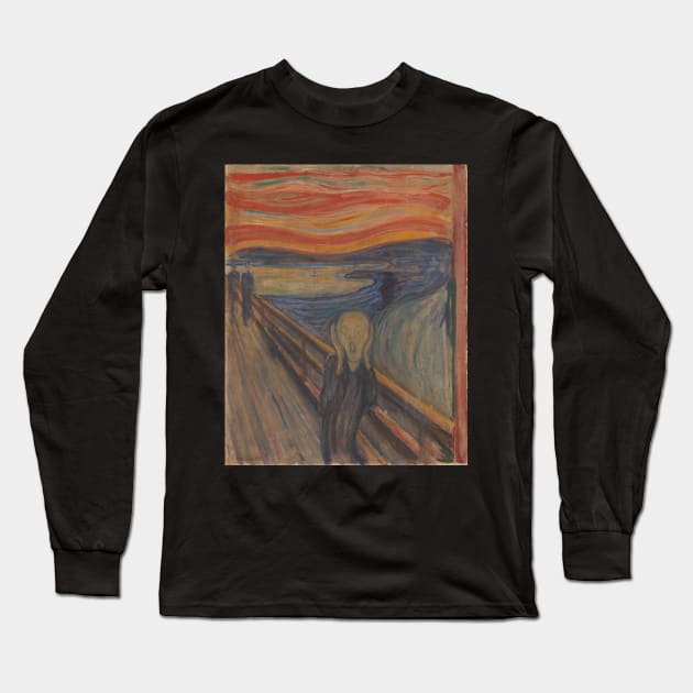 Edvard Munch Long Sleeve T-Shirt by KOTFILMS